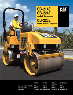 Rouleaux vibrants tandem Caterpillar CB 224 E
