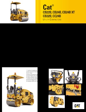 Rouleaux vibrants tandem Caterpillar CB24B