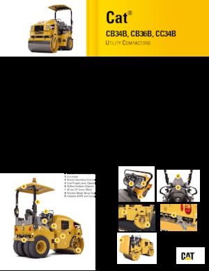 Rouleaux vibrants tandem Caterpillar CB34B