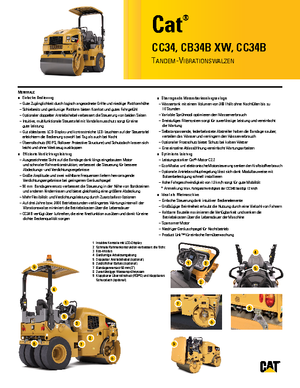 Rouleaux vibrants tandem Caterpillar CB34B