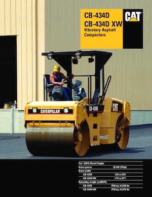 Rouleaux vibrants tandem Caterpillar CB-434D XW