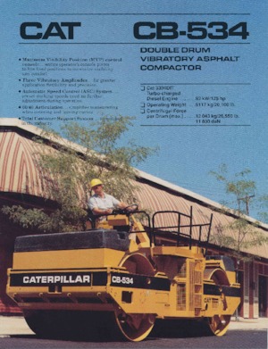 Rouleaux vibrants tandem Caterpillar CB-534