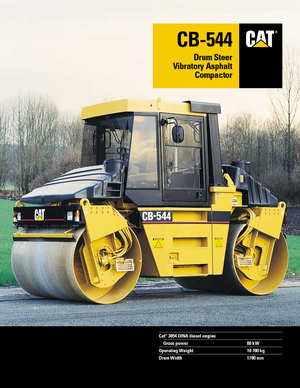 Rouleaux vibrants tandem Caterpillar CB 544