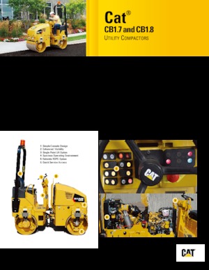 Rouleaux vibrants tandem Caterpillar CB1.7