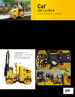 Rouleaux vibrants tandem Caterpillar CB1.8