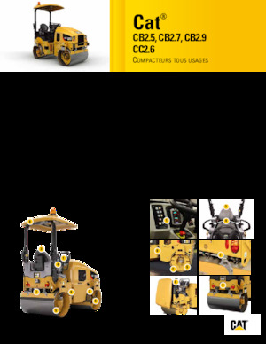 Rouleaux vibrants tandem Caterpillar CB2.9