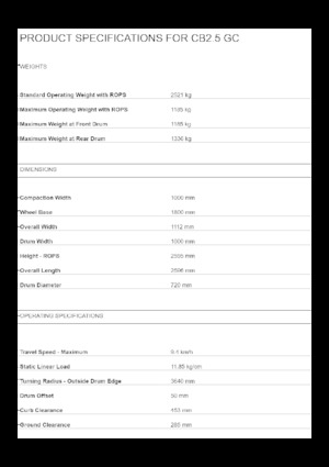 Rouleaux vibrants tandem Caterpillar CB2.5 GC