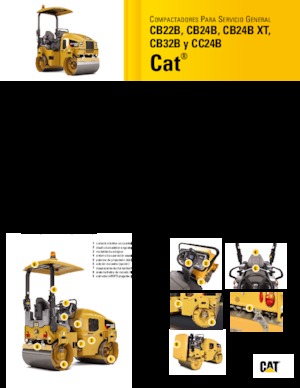 Rouleaux vibrants tandem Caterpillar CB24B