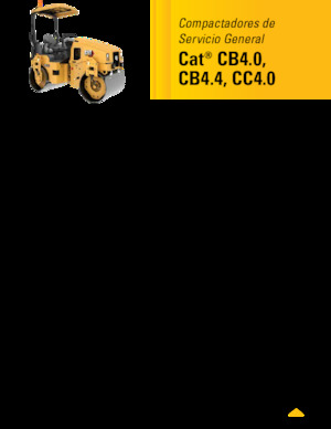 Rouleaux vibrants tandem Caterpillar CC4.0