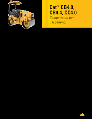 Rouleaux vibrants tandem Caterpillar CC4.0