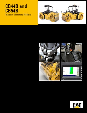 Rouleaux vibrants tandem Caterpillar CB44B