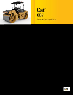 Rouleaux vibrants tandem Caterpillar CB7