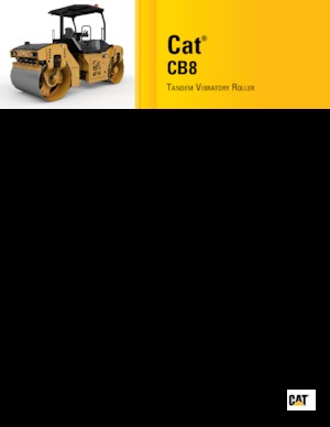 Rouleaux vibrants tandem Caterpillar CB8