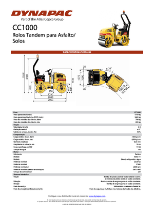 Rouleaux vibrants tandem Dynapac CC 1000