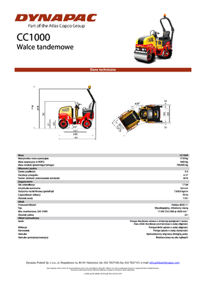 Rouleaux vibrants tandem Dynapac CC 1000