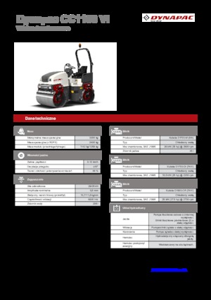 Rouleaux vibrants tandem Dynapac CC 1100 VI