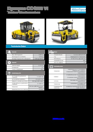 Rouleaux vibrants tandem Dynapac CC 4000 VI
