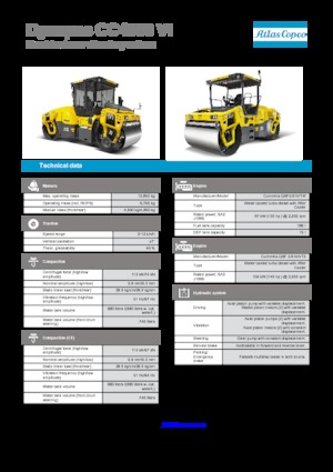 Rouleaux vibrants tandem Dynapac CC 4000 VI