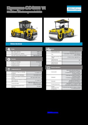 Rouleaux vibrants tandem Dynapac CC 4000 VI