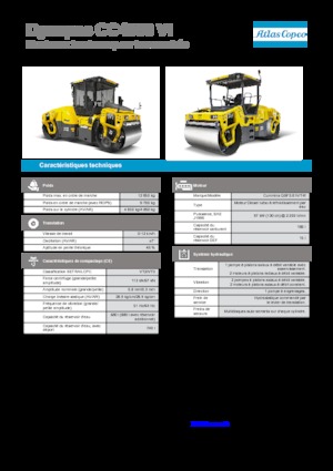 Rouleaux vibrants tandem Dynapac CC 4000 VI