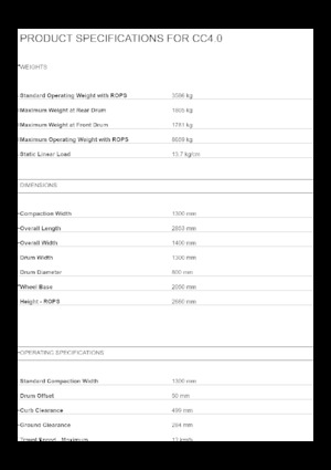 Rouleaux vibrants tandem Caterpillar CC4.0