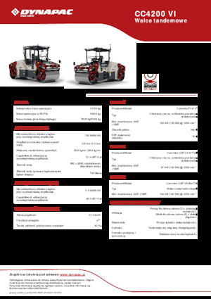 Rouleaux vibrants tandem Dynapac CC4200 VI