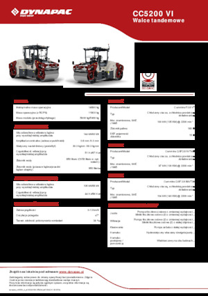Rouleaux vibrants tandem Dynapac CC5200 VI
