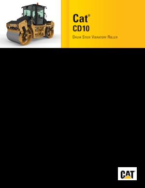 Rouleaux vibrants tandem Caterpillar CD10