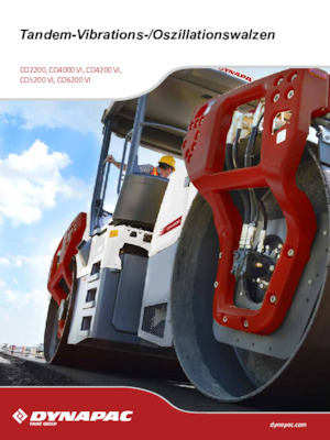 Rouleaux vibrants tandem Dynapac CO 6200 VI