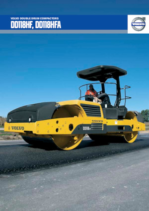 Rouleaux vibrants tandem Volvo DD118HF