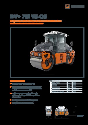 Rouleaux vibrants tandem Hamm DV+ 70i VS-OS