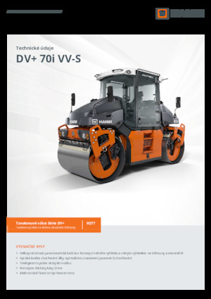 Rouleaux vibrants tandem Hamm DV+ 70i VV-S