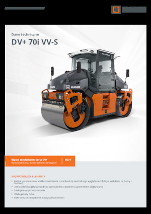 Rouleaux vibrants tandem Hamm DV+ 70i VV-S
