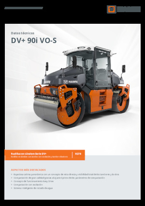 Rouleaux vibrants tandem Hamm DV+ 90i VO-S