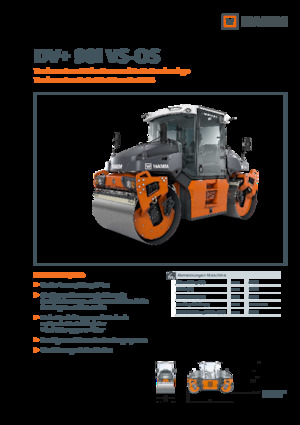 Rouleaux vibrants tandem Hamm DV+ 90i VS-OS
