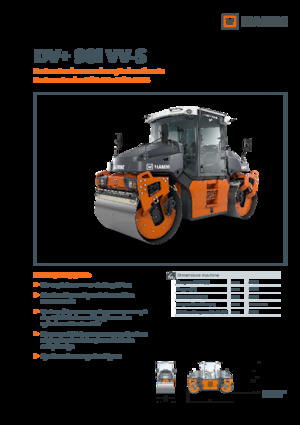 Rouleaux vibrants tandem Hamm DV+ 90i VV-S