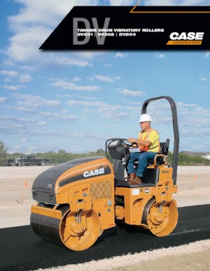 Rouleaux vibrants tandem Case DV202