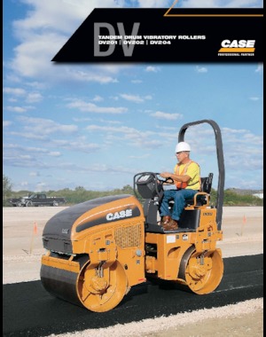 Rouleaux vibrants tandem Case DV202