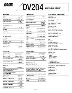 Rouleaux vibrants tandem Case DV210