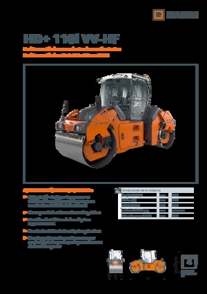 Rouleaux vibrants tandem Hamm HD+ 110i VV-HF