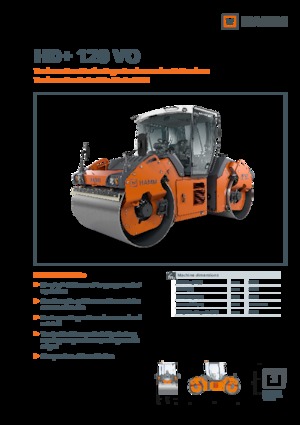 Rouleaux vibrants tandem Hamm HD+ 120 VO