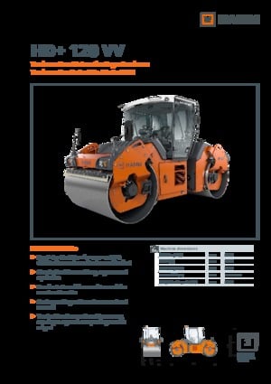 Rouleaux vibrants tandem Hamm HD+ 120 VV