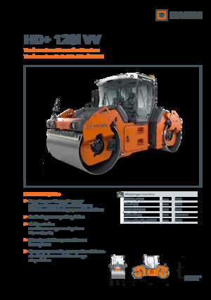 Rouleaux vibrants tandem Hamm HD+ 120i VV
