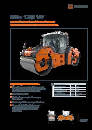 Rouleaux vibrants tandem Hamm HD+ 120i VV