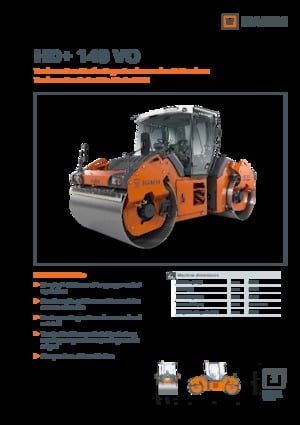 Rouleaux vibrants tandem Hamm HD+ 140 VO