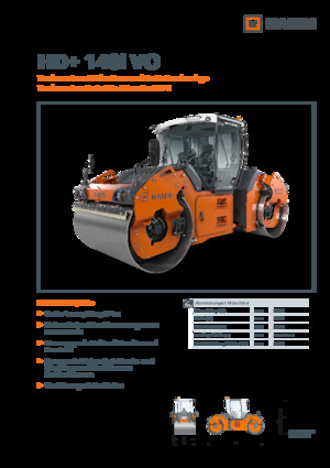 Rouleaux vibrants tandem Hamm HD+ 140i VO