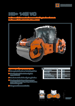 Rouleaux vibrants tandem Hamm HD+ 140i VO