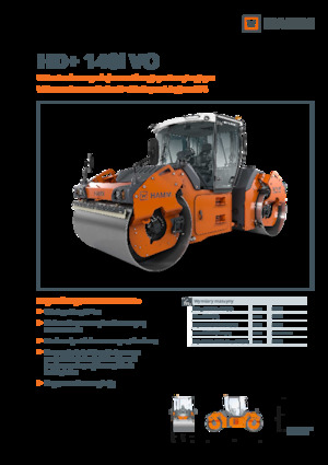 Rouleaux vibrants tandem Hamm HD+ 140i VO