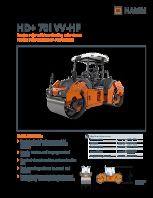 Rouleaux vibrants tandem Hamm HD+ 70i VV-HF