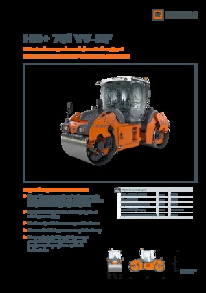 Rouleaux vibrants tandem Hamm HD+ 70i VV-HF